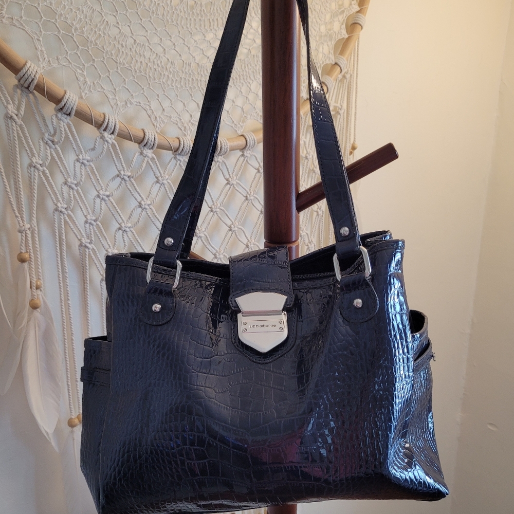 Liz Claiborne Navy Patent Leather